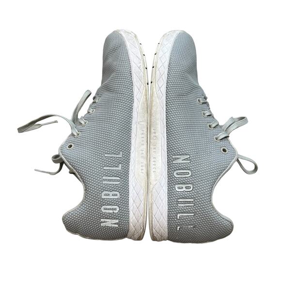 NOBULL SuperFabric Trainer Sneakers Unisex M10.5/W12 Gray Low Top Athleisure - Picture 8 of 9